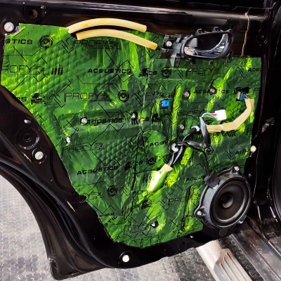 Віброізоляція для авто Acoustics Profy 370х500х3мм шумоізоляція, шумка, знешумка автомобільна (упаковка - 12шт)