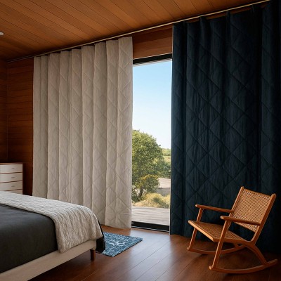 Утеплена штора для вікна 1.4х3м. Термоштори на липучках на карниз, трос. Теплоізоляційні зимові штори, фіранка для дому, дверей, балкона, тераси