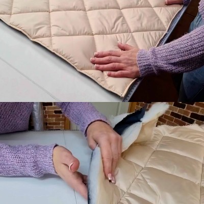 Утеплена штора для вікна 1.4х2.6м. Термоштори на липучках на карниз, трос. Теплоізоляційні зимові штори, фіранка для дому, дверей, балкона, тераси