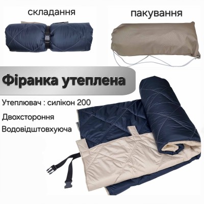 Утеплена штора для вікна 1.4х2.6м. Термоштори на липучках на карниз, трос. Теплоізоляційні зимові штори, фіранка для дому, дверей, балкона, тераси