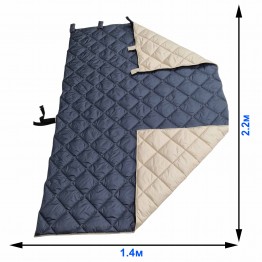 Утеплена штора для вікна 1.4х2.2м. Термоштори на липучках на карниз, трос. Теплоізоляційні зимові штори, фіранка для дому, дверей, балкона, тераси