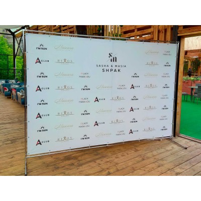 Стійка для фотозони 2,5х2м. Каркас для банера. Прес вол. Рекламна стійка для банера