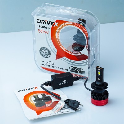 LED лампи автомобільні DriveX AL-05 H7 5500K LED 50W CAN 12V