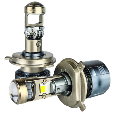 LED лампи автомобільні з лінзою DriveX LE-03 H4 H/L 6000K 31W/41W