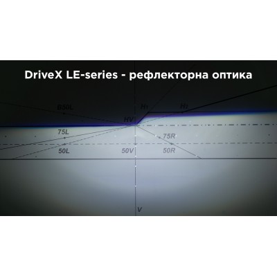 LED лампи автомобільні з лінзою DriveX LE-03 H4 H/L 6000K 31W/41W