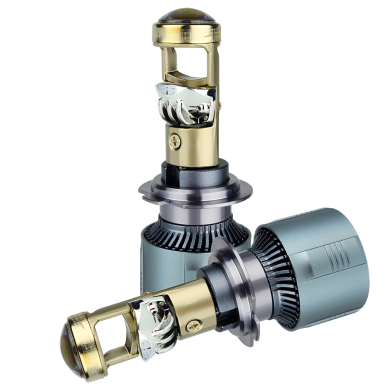 LED лампи автомобільні з лінзою DriveX LE-05 H7 H/L 6000K 50W