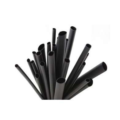 Термоусадка з клеєм DriveX W-1SB(3X). 4.8/1.6мм. чорна. 1м