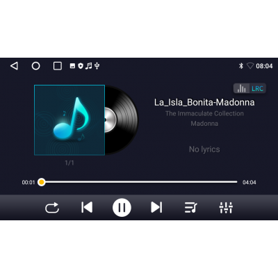 Автомобільна мультимедійна система DriveX UN2 AND 7" 4-Cores/2+32GB/Android 10.0/4x45Вт/1024x600