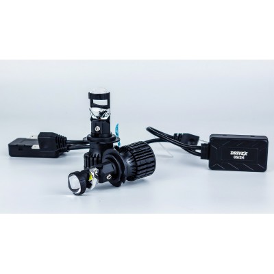 LED лампи автомобільні з лінзою DriveX LE-07 H7 6000K 55W 9-32V