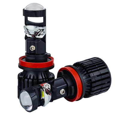 LED лампи автомобільні з лінзою DriveX LE-07 H11 6000K 55W 9-32V