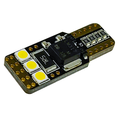 Світлодіоди в габаритні вогні. підсвітку номера та в салон DriveX T10-202 3030-6 12-24V CAN автомобільні світлодіоди