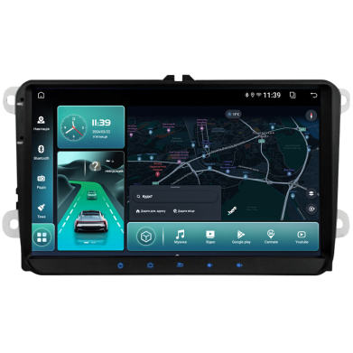 Автомобільна мультимедійна система DriveX UA-07 9" VW 2+32Gb 2.5D QLED 4-Cores Android 12.0