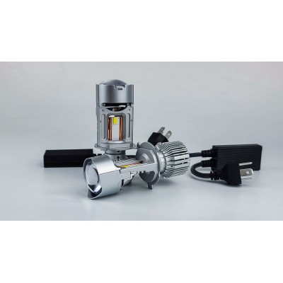 LED лампи автомобільні з лінзою DriveX LE-09 H4 H/L 40/55W 9-36V 6000K