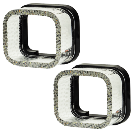 Маска декоративна для автомобільних фар DriveX MS i5-70S 1.5" DRL W+Y з вбудованою підсвіткою