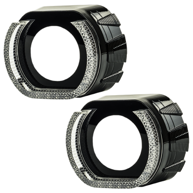 Маска декоративна для автомобільних фар DriveX MS i7U 3.0" DRL W+Y з вбудованою підсвіткою