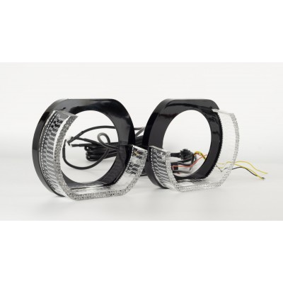 Маска декоративна для автомобільних фар DriveX MS i7L APP 3.0" DRL RGB к-т.