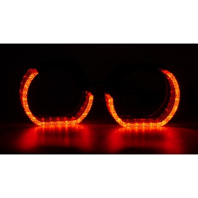 Маска декоративна для автомобільних фар DriveX MS i7L APP 3.0" DRL RGB к-т.