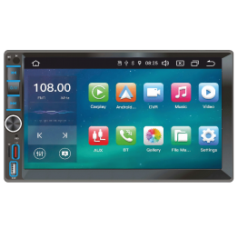 Автомобільний мультимедійний центр 2-Din 7" з бездротовим CarPlay та Android Auto - DriveX LNX-700 Linux