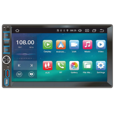 Автомобільний мультимедійний центр 2-Din 7" з бездротовим CarPlay та Android Auto - DriveX LNX-700 Linux