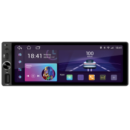 Автомобільний мультимедійний центр 1-Din 7" з бездротовим CarPlay та Android Auto - DriveX AND-7400 Android