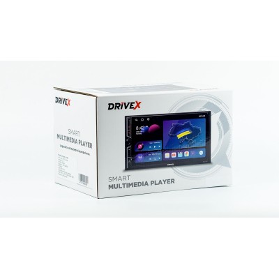 Автомобільний мультимедійний центр 2-Din 7" з бездротовим CarPlay та Android Auto - DriveX A-701 2-Din 7" 4xCores 2/32GB 4x45W Android 10.0
