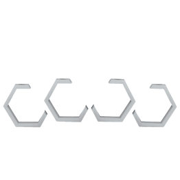 Маска декоративна для автомобільних фар DriveX MS A-106 3.0" Silver White з вбудованою підсвіткою