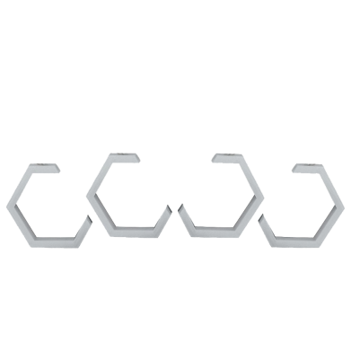 Маска декоративна для автомобільних фар DriveX MS A-106 3.0" Silver White з вбудованою підсвіткою