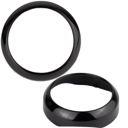 Маска декоративна для автомобільних фар DriveX MS A-106 3.0" Silver White з вбудованою підсвіткою