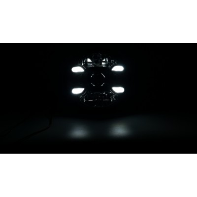 Штатні фари круглі WL G-01 7" 26/46W H/L STM - DRL W+Y к-т.