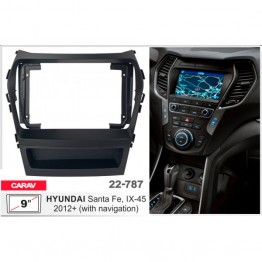 Рамка перехідна Hyundai Santa Fe 2012-2018 9" DriveX (22-787)