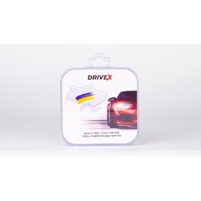 Світлодіоди в габаритні вогні. Підсвітку номера та салона DriveX Glow X1 T20(1) 12-24V 10W CAN 1200Lm 7440/W21W base-16mm EU к-т.