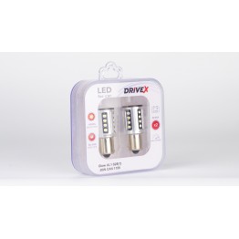 Світлодіоди в габаритні вогні. Підсвітку номера та салона DriveX Glow UL1 S25(1) 9-48V 30W CAN 2600Lm 1156/P21W BA15S d-15mm к-т.