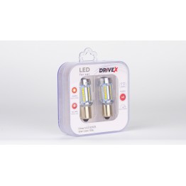 Світлодіоди в габаритні вогні. Підсвітку номера та салона DriveX Glow UL2 S25(1) 12V 15W CAN 2600Lm 1156/P21W BA15S d-15mm к-т.