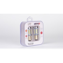 Світлодіоди в габаритні вогні. Підсвітку номера та салона DriveX Glow UL2 S25(2) 12V 15W CAN 2600Lm 1157/P21/5W BAY15D d-15mm к-т.