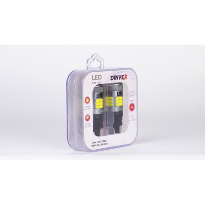 Світлодіоди в габаритні вогні. Підсвітку номера та салона DriveX Glow FAN1 T25(1) 9-48V 30W CAN 3000Lm 3156/P27W base-16mm USA к-т.