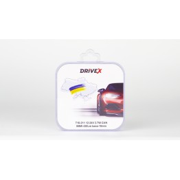 Світлодіоди в габаритні вогні. Підсвітку номера та салона DriveX T10-211 12-24V 2.7W CAN W5W 430Lm base-10mm к-т.