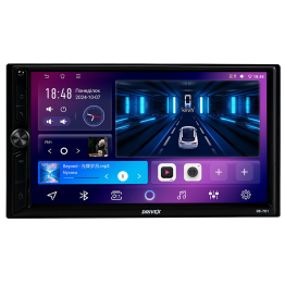 Автомобільний мультимедійний центр 2-Din 7" з бездротовим CarPlay та Android Auto - DriveX SE-703 4+64 QLED 4G DSP 8CF