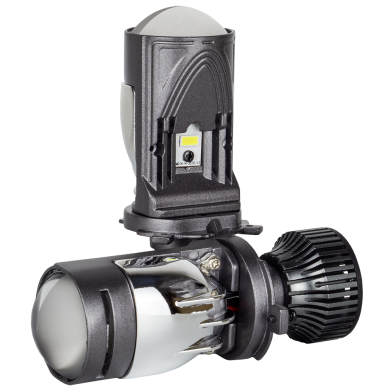 LED лампи автомобільні з лінзою DriveX SLE-01 H4 H/L 9-60V 6000K 30W/45W к-т.