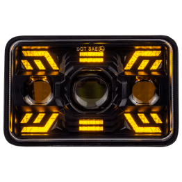 Фара протитуманна WL FOG-06 4x6" 26/46W H/L STM - DRL W+Y к-т.