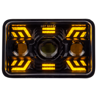 Фара протитуманна WL FOG-06 4x6" 26/46W H/L STM - DRL W+Y к-т.