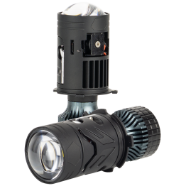 LED лампи автомобільні з лінзою DriveX LE-10 H4 H/L 6000K 85W/65W 9-36V