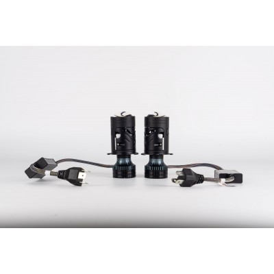 LED лампи автомобільні з лінзою DriveX LE-10 H4 H/L 6000K 85W/65W 9-36V