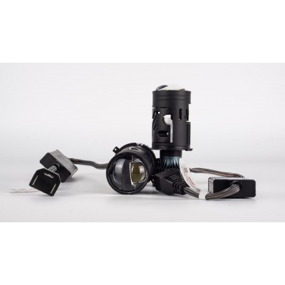 LED лампи автомобільні з лінзою DriveX LE-10 H4 H/L 6000K 85W/65W 9-36V