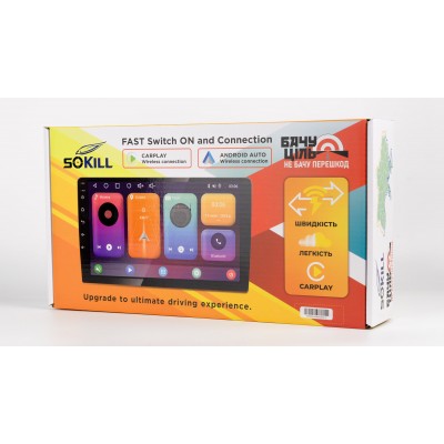 Автомобільний мультимедійний центр 9" з бездротовим CarPlay та Android Auto - SoKill DELTA-901 AND VW 4C 2+64GB