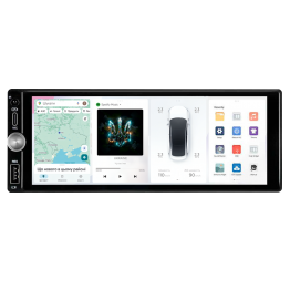 Автомобільний мультимедійний центр S3 QLED 1-DIN 6.86" 8x1.6GHz 4x64GB 4G YD7388 45W ASP TM2313