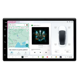 Автомобільний мультимедійний центр S3 QLED 2-DIN 7" 8x1.6GHz 4x64GB 4G YD7388 45W ASP TM2313