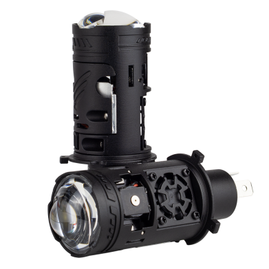 LED лампи автомобільні з лінзою DriveX LE-10 H4 Compact 6000K 45W/65W 9-36V к-т.