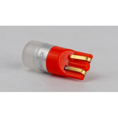 Світлодіоди в габаритні вогні. підсвітку номера та в салон  DriveX T10-201n Red 1Lm 3030-1 9-36V W5W base-10mm C