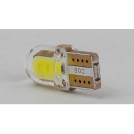 Світлодіоди в габаритні вогні. підсвітку номера та в салон  DriveX T10-218 White 12V 0.3W 25Lm W5W base-10mm C