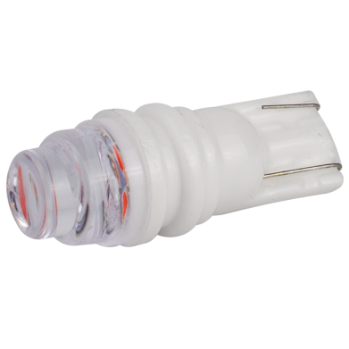 Світлодіоди в габаритні вогні. підсвітку номера та в салон  DriveX T10-223 Green 12V 0.3W 15Lm W5W base-10mm C